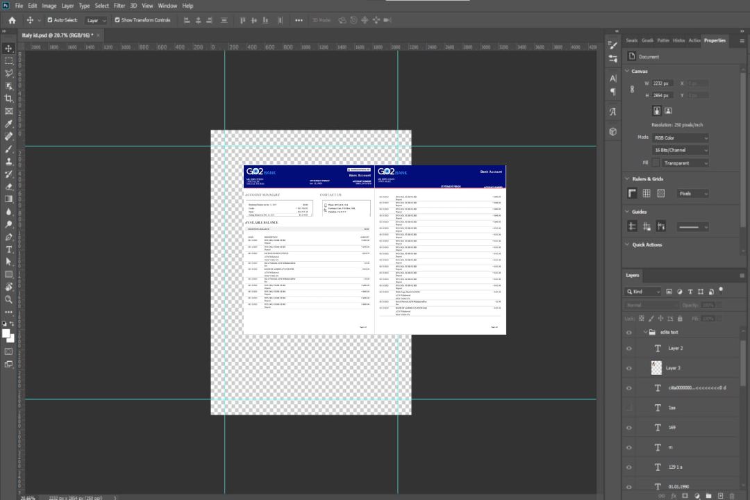 Modèle Word et PDF de relevé bancaire UK GO2, 2 pages template Modèle Word et PDF de relevé bancaire UK GO2, 2 pages template